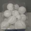 Christmas Balls Ornaments -36pcs Shatterproof Christmas Tree Decorations with Hanging Loop for Xmas Tree Wedding Holiday Party Home Decor,6 Styles in 3 Sizes(White)