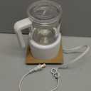 Milk Frother and Steamer, 6 in 1 Milk Steamer and Milk Warmer, 17oz Auto Shut Off Electric Frother with Touch Screen, Hot/Cold Foam Maker for Coffee, Latte, Cappuccino, Hot Chocolate (White)