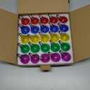 25 Pack Multicolor G40 LED Christmas Replacement Light Bulbs, Replacement Bulbs for Christmas String Lights, G40 Shatterproof Waterproof Dimmable Globe Lights Bulbs E12 Intermediate Base