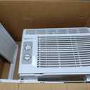 Amazon Basics 5000-BTU Window Air Conditioner with Quiet Operation, Up to 150 Sqf, Cool and Fan Functions, Washable Filter, Adjustable Window Kit, Intuitive Mechanical Controls, for Small Room, White