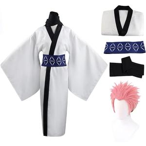 Han shan Cosplay Costume Uniform Full Set Suits School Uniform Sportswear (Medium, Ryomenb(with Wig))