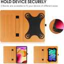 9"-10.5" Inch Universal Tablet Case, Protective Cover Stand Folio Case for 9 10 10.5 Inch Android Touchscreen Tablet, with Adjustable Fixing Silicon Band,Black