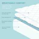 Bare Home Quilted Fitted Mattress Pad (Full Extra Long) - Cooling Mattress Cover - Easily Washable - Elastic Fitted Cover for Mattress - Stretch-to-Fit up to 15 Inches Deep (Full XL)