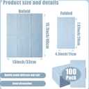 100 Pieces 3-ply Blue Napkins Disposable 13 x 15.7 Inches Guest Bathroom Napkins Dessert Napkins Disposable Hand Towels for Bathroom Wedding Birthday Party Paper Dinner Napkins