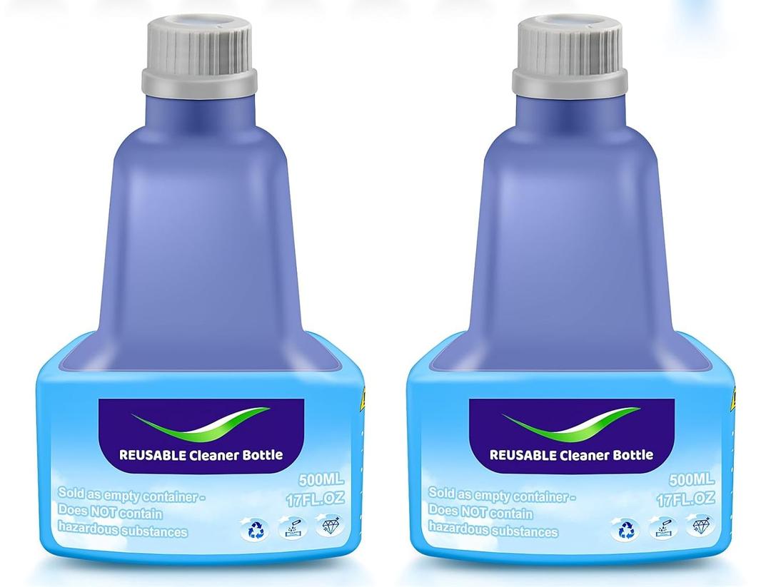 Ndoge Replacement Bottle for Swiffer® Wet Jet™ Mop, Refillable, 500 ML Leak-Proof HDPE Refillable Bottle, 17 FL OZ Solution Bottles