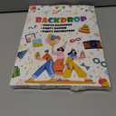 MEHOFOND 7x5ft First Holy Communion Mi Bautizo Blue Backdrop for Boys God Bless Party Decorations Blue Watercolor Photography Background Happy Birthday Photo Booth Props