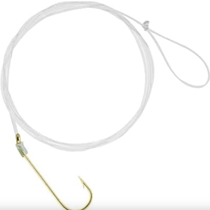 South Bend Snelled Aberdeen Gold Hooks 6 Pcs 2 Pack