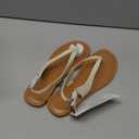 The Drop Women's Cinda Thong Sandal (9.5, Cream)