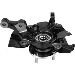 517161G100 Front Right Steering Knuckle Fit for Kia Rio 2006-2009,Rio5 2006-2009 Right/Passenger Side Wheel Hub Bearing Steering Knuckle with Hyundai Accent 2006-2011