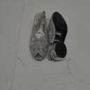 Women's Glittering Peep Toe Slingback Sandal - Mesh Upper, Chunky Low Heels, Open Toe, Back Slingback 7