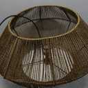 GLOBE Electric 60530 Malay 1-Light Pendant Light, Natural Twine Shade, Black Hanging Cord, 220 Lumen