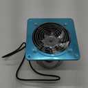 HG Power 8 Inch Kitchen Exhaust Fan, 576CFM Metal Attic Exhaust Fan, Wall Mounted Garage Ventilation Fan, Basement Extractor Fans with Backdraft Damper for Home Office Commercial Use, Silver