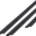 M-D Building Products 11825 36 in. x 84 in. Black Flat-Design Aluminum and Vinyl Screw-on Top and Sides Door Seal Kit