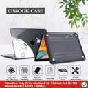CISSOOK Compatible with MacBook Air 13.6 Inch Case 2022 2024 2025 2026 Model A2681 A3113 A3240 A3449, Black Space Hard Shell with Keyboard Cover for MacBook Air 13 M2 M3 M4 M5, Astronaut