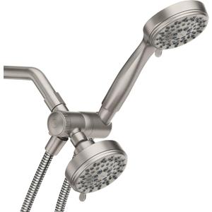 Moen Ignite Brushed Nickel Five-Function 3-3/4" Diameter 5-Function Shower Spray Head with Handheld Showerhead, 20016SRN