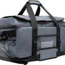 Nomad Design Tuff Loader 65L Max Dry Large Duffle Bag - Water-Resistant Gear Bag for Fishing, Travel & Outdoors – Heavy-Duty Zippers, Shoulder Strap, Roll-Top Closure