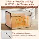 Folding Bread Proofing Box with Temp Control (50-113) & 48H Timer, Sourdough Proofer Box with Stainless Steel Rack, 4 Preset Modes Dough Proofer for Sourdough, Making Bread,Yogurt,Pizza,Kombucha -M