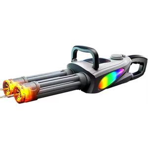 Electric Water Gun for Adults Kids, Automatic Squirt Gun with a Long Range of up to 10M, LED Light Large Capacity IP7 Waterproof Fully Auto Water Gun Gift for Boys Girls (Single cell)