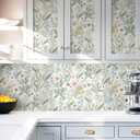 Floral Peel and Stick Wallpaper Boho Floral Contact Paper 393inL17.3inW Nursery Flower Self Adhesive Removable Wallpaper for Bedroom Bathroom Waterproof Contact Paper Colorful Wildflower Leaf