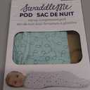 SwaddleMe by Ingenuity Compression Baby Swaddle Pod, Two-Way Zipper for Easy Diaper Changes, Improves Sleep & Calms Startle Reflex, 0-2 Months, 1.0 TOG, 2-Pack - Little Bees