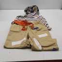 Adults Kids Costume Striped T-shirt Hat Straps Pants Outfit Halloween Cosplay Uniform Set (Small)