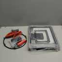 NZQXJXZ Indoor Mini Basketball Hoop for Kids - Pro Indoor Basketball Hoop Over The Door with LED Lighting for Door & Wall with 2 Balls for Boys & Girls