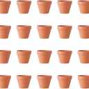 20 Pcs Tiny Terracotta Pots Small Clay Pots Mini Succulent Plant Pots Nursery Flower Pots Planters with Drainage Hole 3 x 3cm