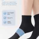 Irisbear Ankle Socks for Women, Cotton Gym Socks Thin Running Socks 5 Pairs