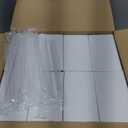 YOUKE OLA 16 Pack Sublimation Tumblers Blanks Bulk Sublimation Cups Skinny Straight Tumbler Stainless Steel Double Wall Insulated Water Bottles with Lid & Straw for DIY Gift, 12oz White