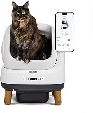 PetSafe ScoopFree OpenSky Automatic Self-Cleaning Cat Litter Box – Advanced Odor Control – App Controlled with Health Monitoring – Works with Any Litter – Up to 2 Weeks of Hands-Free Cleaning