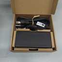 Lenovo USB-C Dual Display Travel Dock w/ 100W Power Adapter - 7 Ports, Integrated USB-C Cable, Universal Compatibility, Dual Displays at 4K - Black