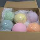 Gejoy 6 Pcs Oversized Christmas Tree Balls 5.9'' Extra Large Pastel Christmas Bulbs Ornaments Large Flocked Xmas Tree Balls Shatterproof Pastel Xmas Decorations Macaron Candy Land Hanging Ornaments (Frosted)