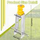 Tondiamo Chain Link Insulator Electric Fence Stainless Steel Insulator T Post Extender Wire Holders for Chain Link and Studded T & U-posts Tubing(Yellow,50 Pcs)