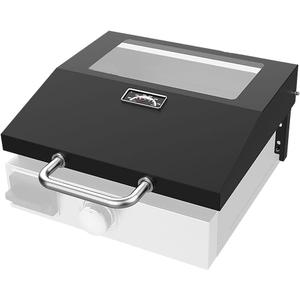 KEESHA Upgrade Hinged Lid for Blackstone 1971 1832 Adventure Ready 17 Inch Tabletop Griddle Clear View Grill Cover for Blackstone Tabletop 1814 Grill Hard Cover