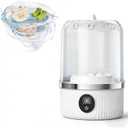 Mini Portable Washing Machine, Rechargeable Cordless Underwear Washing Machine, Automatic Portable Washing Machines for Apartments, Dorm, RV, Travel & Camping (White)