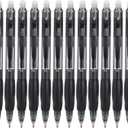 12Pack Gel Erasable Pens Click Fine Point 0.7mm Retractable Black Erasable Gel Pens Stationery Supplies for Completing Sudoku and Crossword Puzzles(Black Ink)