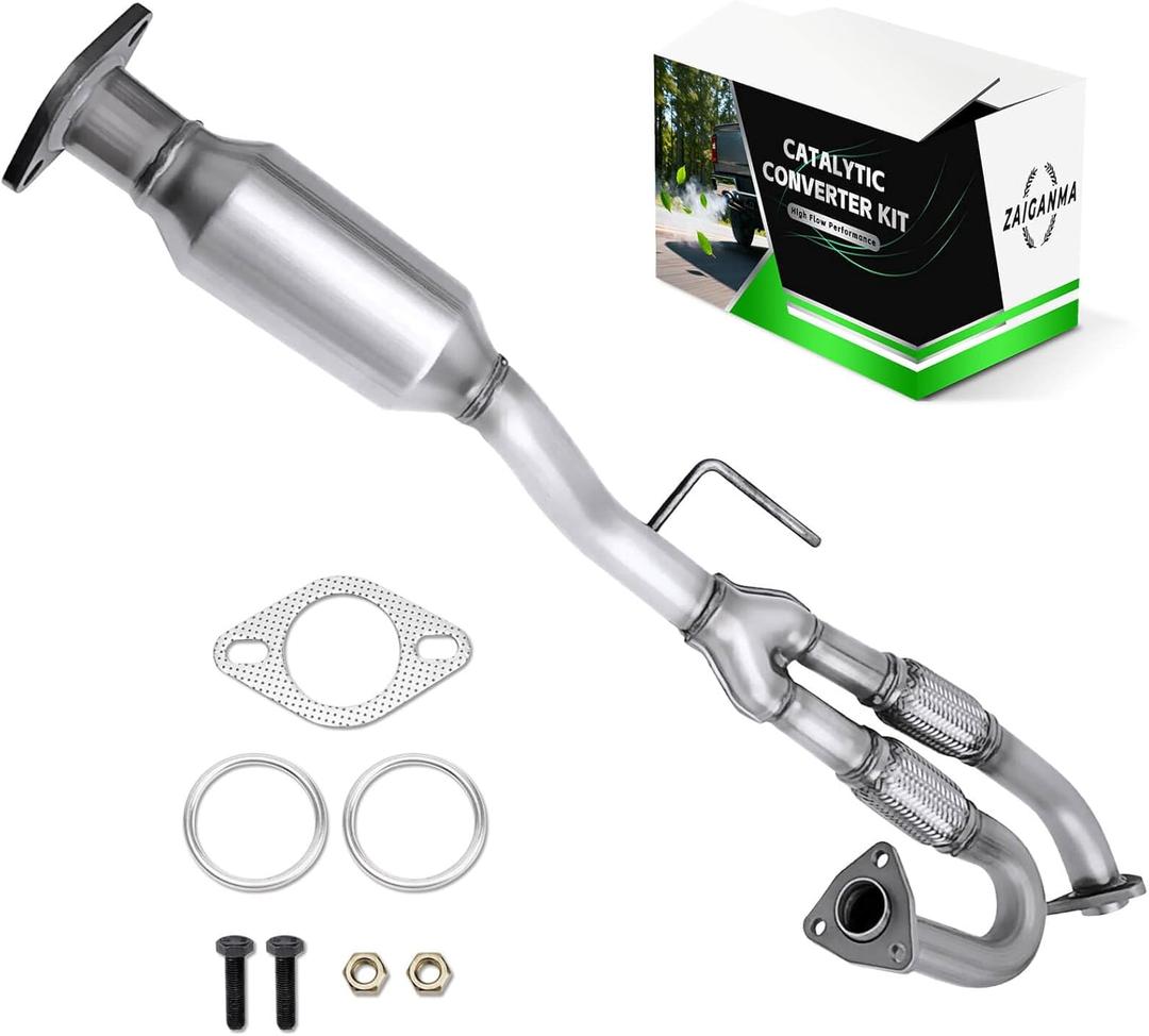 Y-Pipe Catalytic Converter Compatible with 2003 2004 2005 2006 2007 Murano with Gasket Exhaust Flex Pipe 3.5L, Direct-fit(EPA Compliant)
