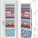 20-Shelf Hanging Wall Fabric Organizer, Over The Door Cloth Organizer with 4 Hooks, Closet Hanging Fabric Storage for Sewing & Quilting Collection (16.5 Inch)