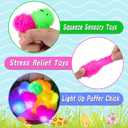 NAWITDA 36 Pack Easter Eggs Fillers with Mini Bunny Plush, Easter Eggs Filled with Toys Inside for Kids, Mini Stuffed Bunny Animals, Easter Basket Stuffers Easter Hunts Party Favors