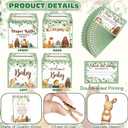 102 Pcs Baby Shower Game Supplies Diaper Raffle Tickets with Diaper Raffle Card Box Don't Say Baby Sign Mini Clothespin Baby Shower Game Decor for Baby Shower Gender Reveal(Animal)