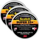 3M Scotch Super 33+ Vinyl Electrical Tape, .75-Inch by 66-Feet