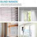 DOITOOL 17 Inch Clear Plastic Vertical Blind Wand with Hook and Grip Replacement Curtain Pull Rod Accessories for Window Blinds in Home and Office