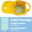 2 x Reusable Cooling Helmet Gel Packs - Hat Inserts for Hard Hats & Caps Plus Universal Cold Therapy Wrap | 4-Hour Relief for Headaches, Injuries, Construction & Heat