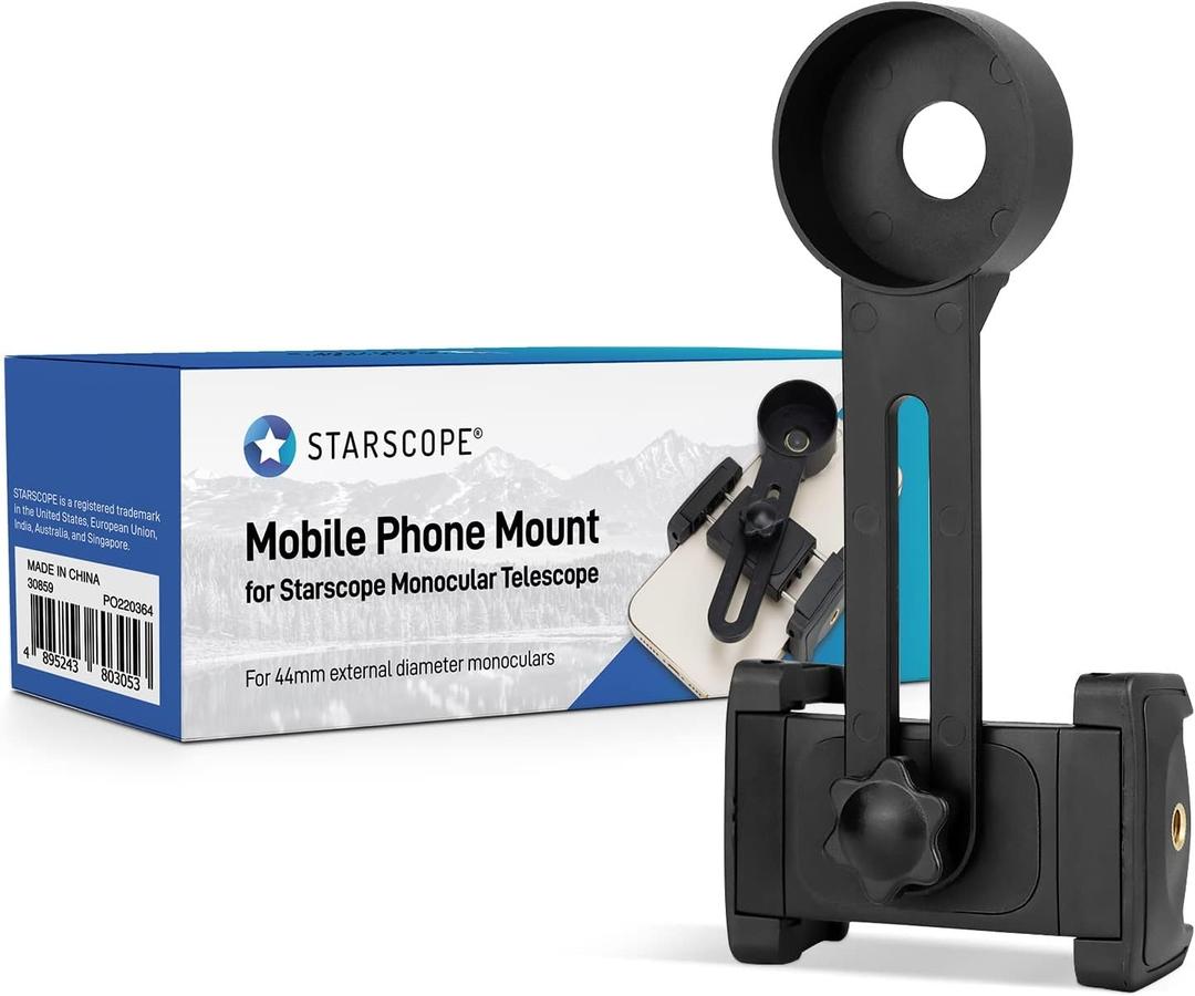 STARSCOPE Monocular G3 Phone Mount - Dual Spring-Loaded Telescope Adapter