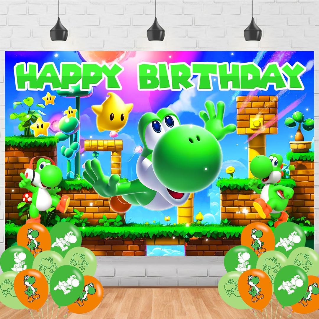 Cartoon Party Supplies5x3FT,Cartoon Backdrop,Cartoon Theme Happy Birthday Party Banner for Boys and Girls Anime Party Decoration