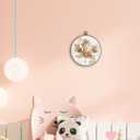 Hxlac Vintage Fall Maple Leaf Round Wall Art Framed, Farmhouse Fall Round Wall Decor, Neutral Rustic Autumn Hanging Canvas Prints Wall Sculptures for Farmhouse Home Living Room Decor, 10x10 Inch