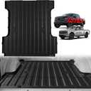 TripleAliners Truck Bed Mat Compatible with 2024-2026 Ford F150 & Lightning Accessories 5.5FT Vehicle Flush Bed Box All Weather Protection TPE Heavy Duty Pickup Cargo Mat
