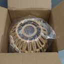 Hanging Lamps Rattan Pendant Light Hanging Lights 16.4ft Plug in Cord Pendant Light Fixture Plug Into Wall Outlet Pendant Lighting with On Off Switch for Bedroom Living (Egg Shade)