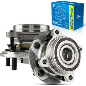 PHILTOP 515202 4WD Front Wheel Hub Assembly Fit for Toyota Tundra 2007-2021, Toyota Sequoia 2008-2018 Wheel Hub Bearings 2pcs