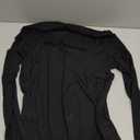 Women's Long Sleeve Casual Lightweight Turtleneck Top Slim Fit Thermal Active Layer Shirts (Large, Black)